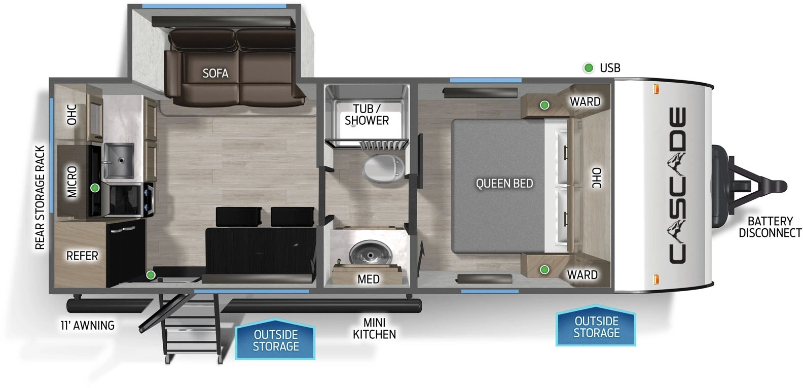 Cascade 17SCC Floorplan